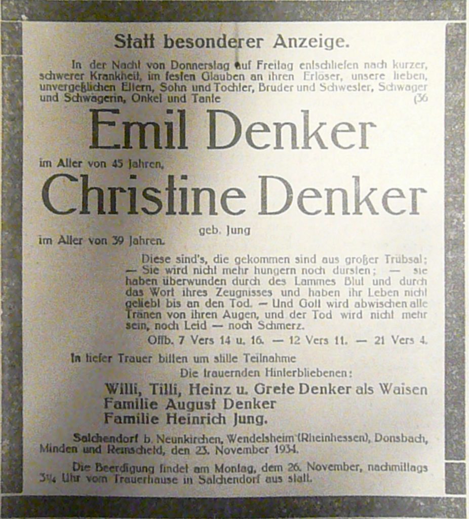Emil Denker und Christine Denker
