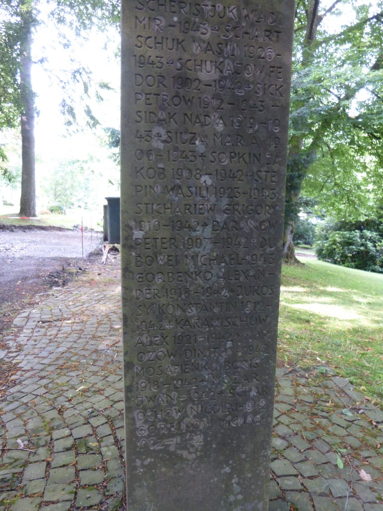 Stelle am Rande des jüdischen Friedhofs Hermelsbach